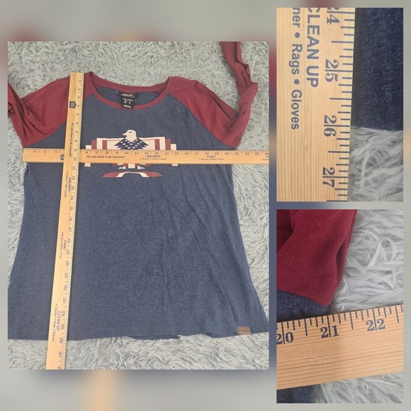 Ariat Chimayo Collection Womens XL‎ Multicolor Aztec Eagle Long Sleeve T-shirt - Picture 3 of 9